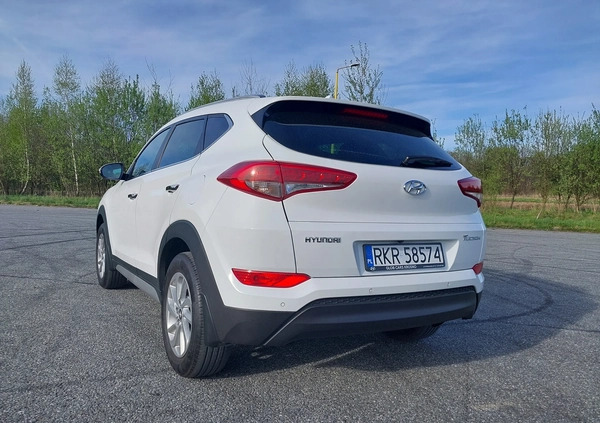 Hyundai Tucson cena 86000 przebieg: 72995, rok produkcji 2018 z Krosno małe 92